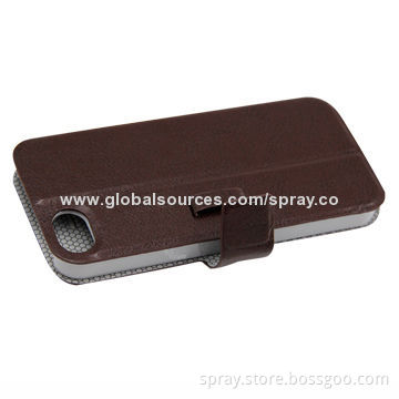 High Quality and Classic Slim Brown Cover, Leather Case for iPhone